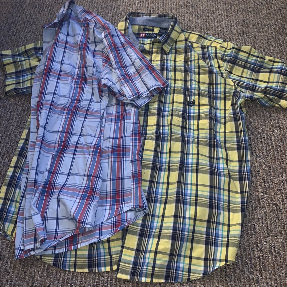 Chaps Two Short Sleeve Casual Shirts